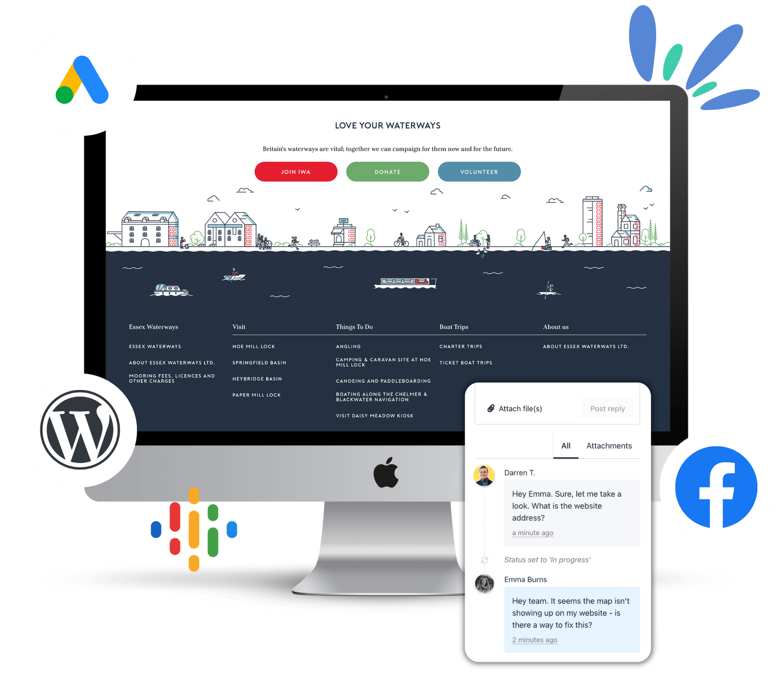 WordPress Support for Essex Waterways