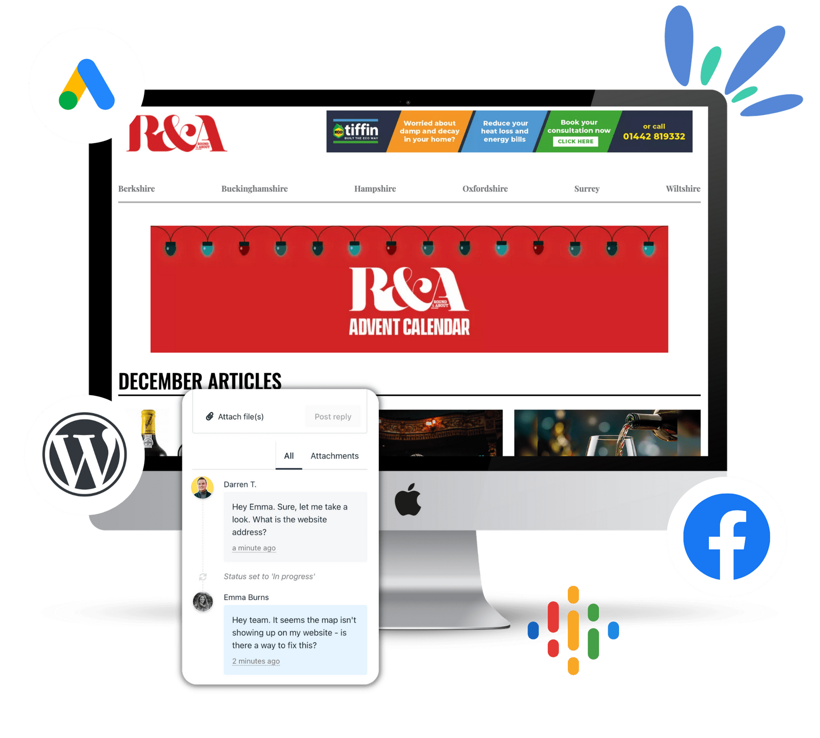 WordPress Support for Round & About Magazine